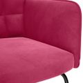 vidaXL Hojdacie kreslo so stoličkou Wine Red Velvet