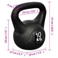 vidaXL Činka kettlebell 10 kg