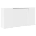 vidaXL Recepčný pult biely 200x50x103,5 cm, umelé drevo