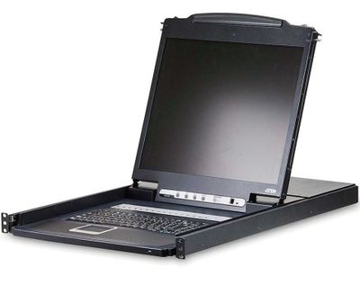 ATEN 16-port KVM PS/2+USB, OSD, rack, 19'' LCD