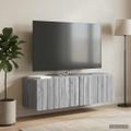 vidaXL Nástenná TV skrinka Nástenný Sivá sonoma 98 x 31 x 30 cm