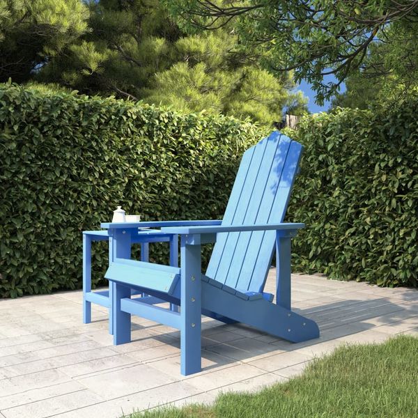 vidaXL Záhradná stolička Adirondack HDPE bledomodrá