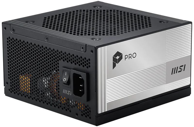 MSI zdroj PRO A850PL PCIE5/ 850W/ ATX3.1/ akt. PFC/ 7 let celk. záruka/ 120mm fan/ modulární kabeláž/ 80PLUS Platinum Zdroj, 850 W, 80 PLUS Platinum, plne modulární, PCI-E 5.1 16pin 600 W, ATX 3.1, 120mm ventilátor, aktivní PFC, cerný