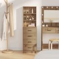 vidaXL Highboard dub artisan 40 x 41 x 135 cm Kompozitné drevo