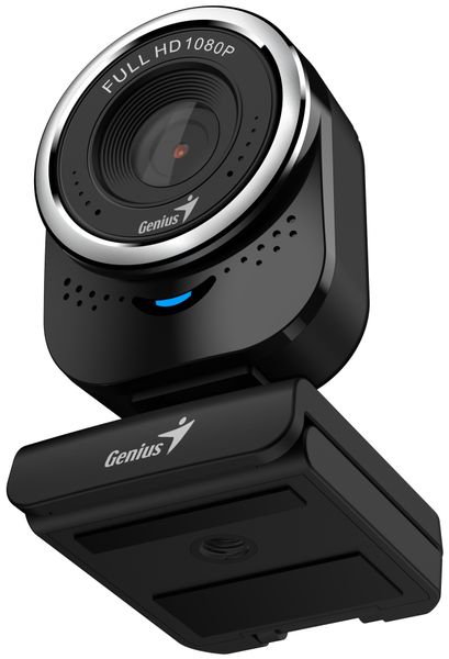 GENIUS webová kamera QCam 6000/ černá/ Full HD 1080P/ USB-C/ USB/ mikrofon Webkamera, Full HD 1080P, 30 fps, fixní ostrení, vestavený mikrofon, USB-A/USB-C, UVC Plug & Play, cerná/cervená