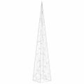 vidaXL Vianočný svetelný kužeľ 60 LED teplý biely 120 cm akrylový