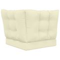 vidaXL Vankúš na vonkajšiu pohovku Polyester Krémová 50,5 x 50,5 cm