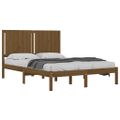 vidaXL Posteľný rám medovo-hnedý borovicový masív 140x190 cm