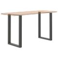 vidaXL Nohy barového stola v tvare U, 2 ks, antracitové, 60 x (90-91) cm, oceľové
