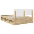 vidaXL Rám postele Sonoma 140 x 190 cm Masívne borovicové drevo