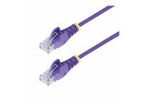 50 cm fialový tenký CAT6 ethernetový kábel - N6PAT50CMPLS