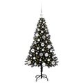 vidaXL Vianočný stromček Čierna 120 cm PVC