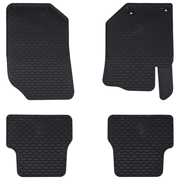 vidaXL Autokoberec 4 pcs Čierna vhodné pre DS3 2019- Guma