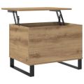 vidaXL Konferenčný stolík dub artisan 60x44,5x45 cm kompozitné drevo