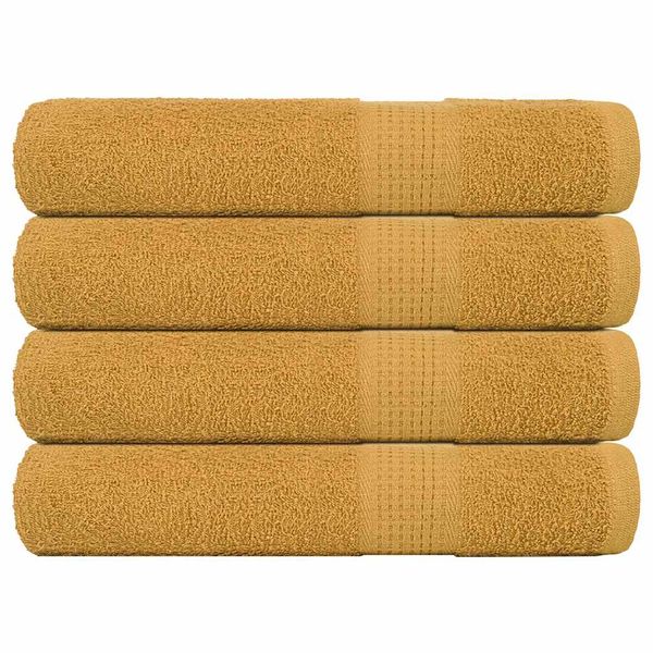 vidaXL Uteráky FROGN 4 ks zlaté 100x200 cm 360 g/m²