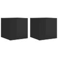 vidaXL Nástenné TV skrinky 2 ks lesklé čierne 30,5x30x30 cm