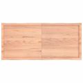 vidaXL Stolová doska svetlohnedá 140x60x(2-6)cm ošetrený masív hrany