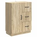 vidaXL Servírovacia skriňa so zásuvkou Dub sonoma 66 x 34,5 x 87 cm