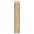 vidaXL Rám krbu Dub sonoma 102 x 20 x 102 cm Kompozitné drevo