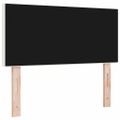 vidaXL LED hlavová doska s LED pásikmi Krémová 80 cm Kordúrová tkanina
