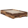 vidaXL Rám postele Staré drevo 135 x 190 cm Kompozitné drevo