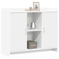 vidaXL Servírovacia skriňa Biela 98,5 x 33 x 80 cm Kompozitné drevo
