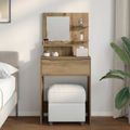 vidaXL Toaletné stolíky do spálne Remeselný dub 80 x 39,6 x 135 cm