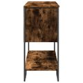 vidaXL Konzolový stolík dymový dub 100x35x74,5 cm kompozitné drevo