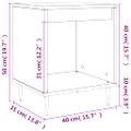 vidaXL Nočné stolíky 2 ks lesklé biele 40x35x50 cm kompozitné drevo