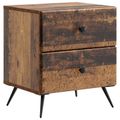 vidaXL Nočný stolík 2 ks Staré drevo 43 x 34,5 x 47,5 cm