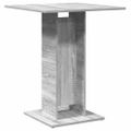 vidaXL Bistro stolík sivý sonoma 60x60x75 cm spracované drevo