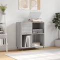 vidaXL Skrinka na platne sivá sonoma 84,5x38x48 cm kompozitné drevo