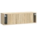 vidaXL Nástenná TV skrinka Dub sonoma 98 x 31 x 30 cm Kompozitné drevo