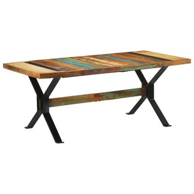 vidaXL Jedálenský stôl 180x90x73 cm recyklovaný masív