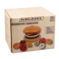 Montessori drevený hamburger Kruzzel 22673