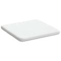vidaXL Vankúše na sedenie 4 pcs Biela 40 x 40 x 3 cm látka