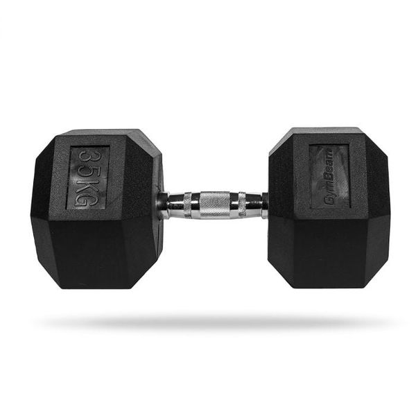 Hexagonálna jednoručka - GymBeam, čierna, 4 kg, oceľ