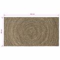 vidaXL Koberec do oblasti Prírodná a čierna 80 x 150 cm Juta