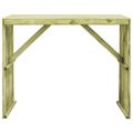 vidaXL Barový stôl 130x60x110 cm, impregnovaná borovica