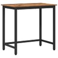 vidaXL stôl Staré drevo 100 x 50 x 76,5 cm Inžinierske drevo a oceľ