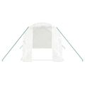 vidaXL Fóliovník s oceľovým rámom biely 8 m² 4x2x2 m