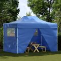 vidaXL Párty stan 280 x 410 x 315 cm Modrá Oxfordská látka