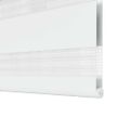 vidaXL Zebrová roleta 40,9x100 cm Šírka látky 36,7 cm biela