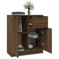 vidaXL Komody 2 ks hnedý dub 60x30x70 cm spracované drevo