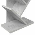 vidaXL Stromová knižnica 6-poschodová 30 x 18 x 100 cm Betónovo sivá
