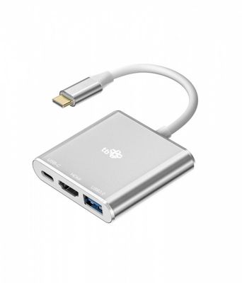 TB adaptér USB-C 3v1 - HDMI, USB, PD