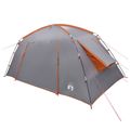 vidaXL Stan chata Šedá a oranžová 400 x 210 x 180 cm Polyester