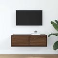 vidaXL TV skrinka, hnedý dub 80x31x25,5 cm spracované drevo