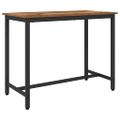 vidaXL stôl Staré drevo 100 x 50 x 76,5 cm Inžinierske drevo a oceľ