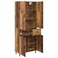 vidaXL Highboard 2 ks Staré drevo 69,5 x 34 x 180 cm Kompozitné drevo